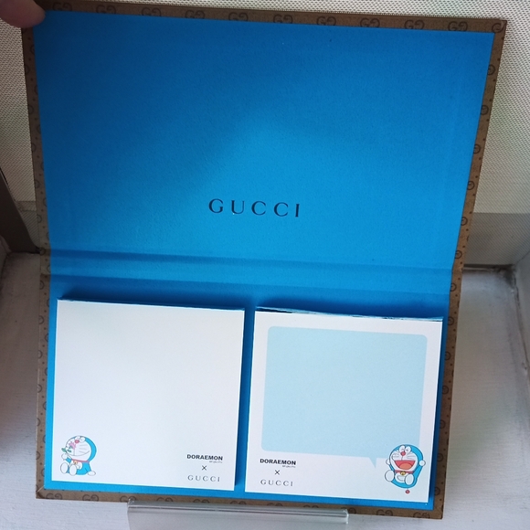 New Gucci Doraemon Notepad (2 Square Notepads in Hard Bound Cover). Whimsical! - Picture 4 of 4